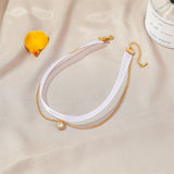 Double-layer Mesh Clavicle Chain Japanese Choker Collar Students Jewelry