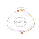 Double-layer Mesh Clavicle Chain Japanese Choker Collar Students Jewelry
