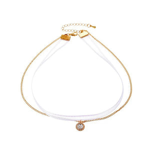 Double-layer Mesh Clavicle Chain Japanese Choker Collar Students Jewelry