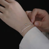 Double-layer Beaded Flash Bracelet Small Fresh Ins Jewelry