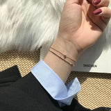 Double-layer Beaded Flash Bracelet Small Fresh Ins Jewelry
