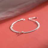Double-layer Beaded Flash Bracelet Small Fresh Ins Jewelry