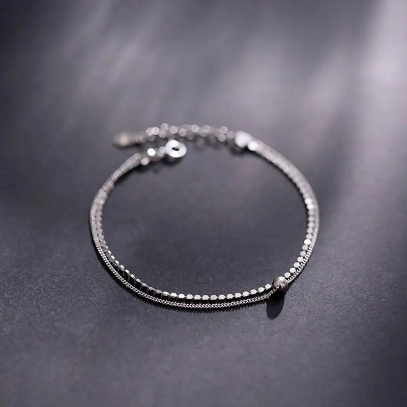 Double-layer Beaded Flash Bracelet Small Fresh Ins Jewelry