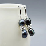 Baroque Freshwater Pearl Silver Earrings