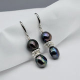 Baroque Freshwater Pearl Silver Earrings