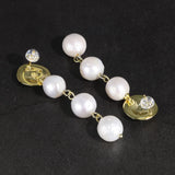 Baroque Pearl Drop Earrings 925 Sterling Silver Jewelry