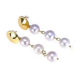 Baroque Pearl Drop Earrings 925 Sterling Silver Jewelry