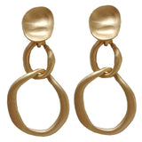 Metal Round Clip Earrings No Piercing Required