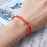 Ethnic Red Rope Lanyard Braided Bracelet String Kabbalah Bracelets