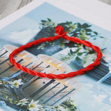 Ethnic Red Rope Lanyard Braided Bracelet String Kabbalah Bracelets