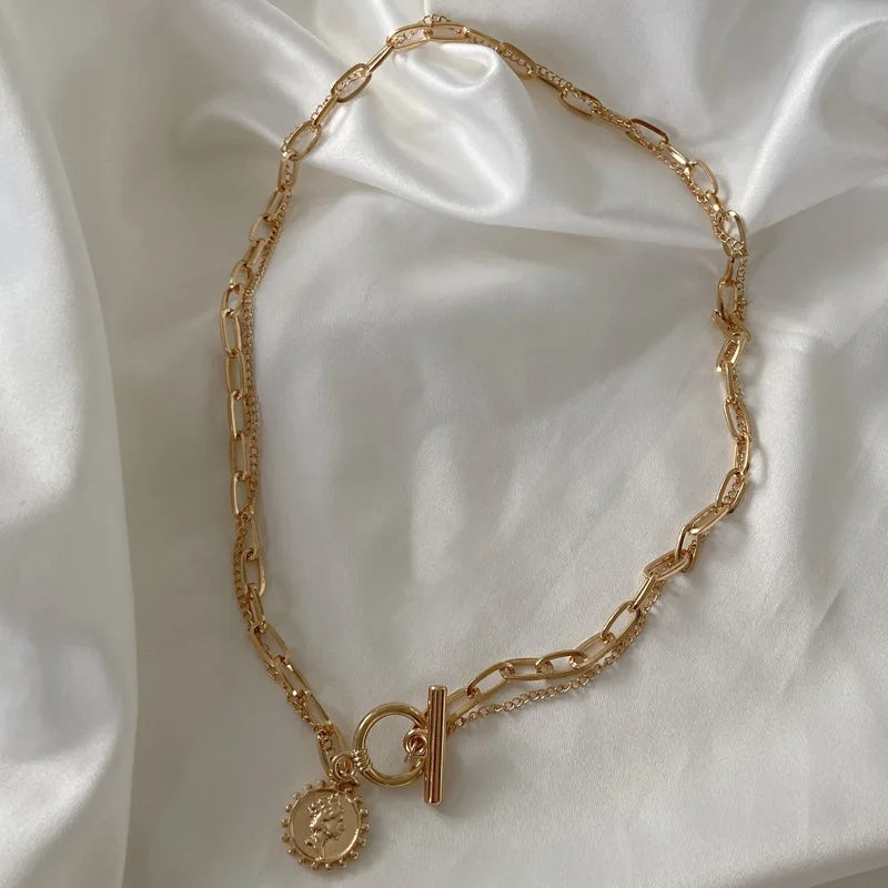 European American Beauty Double Necklace