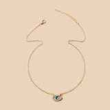 Evil Eye Pendant Necklace Lucky Choker Chain Daily Minimalist Jewelry