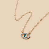 Evil Eye Pendant Necklace Lucky Choker Chain Daily Minimalist Jewelry