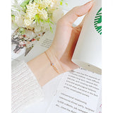 Bracelet - Stainless Steel CZ Personalized Gift Bar Hand Stamp