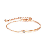 Bracelet - Stainless Steel CZ Personalized Gift Bar Hand Stamp
