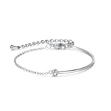 Bracelet - Stainless Steel CZ Personalized Gift Bar Hand Stamp