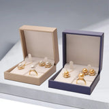 Travel PU Leather Necklace Box Storage Case Ring Box Jewelry Box