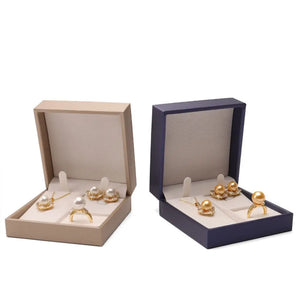 Travel PU Leather Necklace Box Storage Case Ring Box Jewelry Box