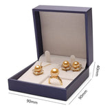 Travel PU Leather Necklace Box Storage Case Ring Box Jewelry Box