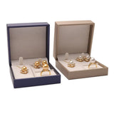 Travel PU Leather Necklace Box Storage Case Ring Box Jewelry Box