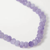 Faceted Purple Beads Necklaces For Women Natural Stone Chokers