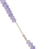 Faceted Purple Beads Necklaces For Women Natural Stone Chokers