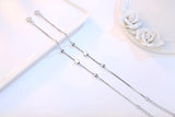925 Silver Bracelets Star Beads Box Chain Bracelets Women