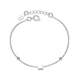 925 Silver Bracelets Star Beads Box Chain Bracelets Women