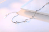 925 Silver Bracelets Star Beads Box Chain Bracelets Women