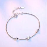 925 Silver Bracelets Star Beads Box Chain Women's Bracelets & Bangles