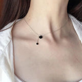 925 Silver Tassel Necklace Pendant for Women Girl Gift