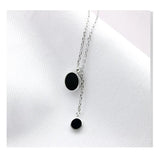 925 Silver Tassel Necklace Pendant for Women Girl Gift