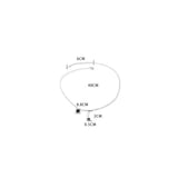 925 Silver Tassel Necklace Pendant for Women Girl Gift