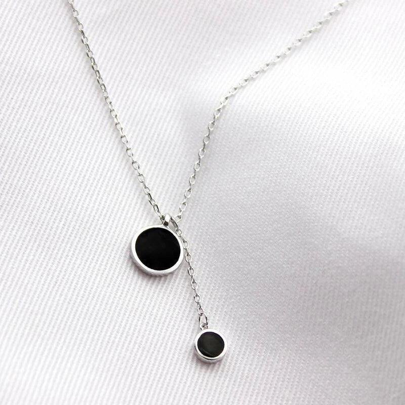 925 Silver Tassel Necklace Pendant for Women Girl Gift