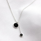 925 Silver Tassel Necklace Pendant for Women Girl Gift