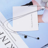 925 Silver Tassel Necklace for Women Girl Gift