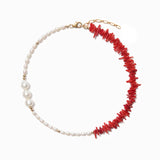Gravel Pearl Women's Necklace Wedding Choker Gothic Style Sweater Chain