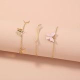 Bohemian Butterfly Pendant Bracelet