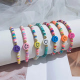 Boho Ethnic Style Beaded Smiley Face Bracelet