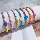 Boho Ethnic Style Beaded Smiley Face Bracelet
