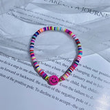 Boho Ethnic Style Beaded Smiley Face Bracelet