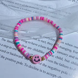 Boho Ethnic Style Beaded Smiley Face Bracelet