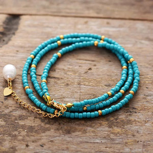 Seed Beads Pearl Friendship Bracelet Handmade
