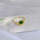 Classic Chain Open Rings For Circle Minimalist Ring Jewelry