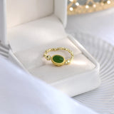 Classic Chain Open Rings For Circle Minimalist Ring Jewelry