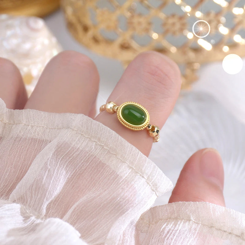 Classic Chain Open Rings For Circle Minimalist Ring Jewelry
