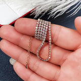 Elegant CZ Eternity Necklace for Women - Anniversary Gift - Wedding Jewelry