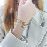 Heart-shaped Shell Bracelet OT Buckle Stainless Steel Jewelry For Woman Gift
