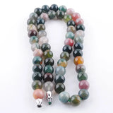 Indian Agates Gemstone Beads Choker Necklace For Women