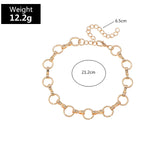Braided Round Chain Anklet for Women Accessories